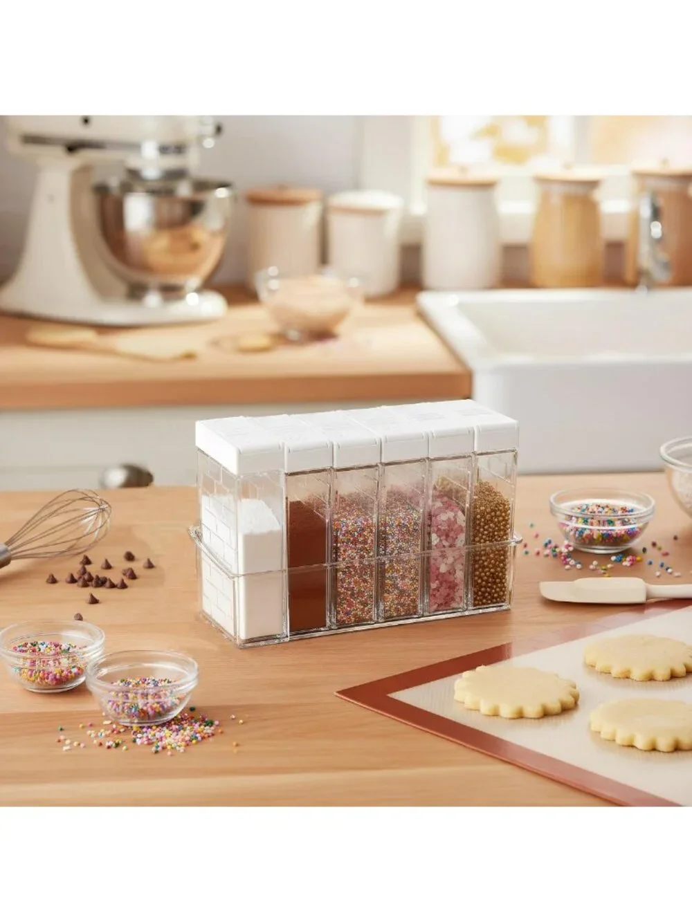 12 Pcs Clear Spice Shaker Jars Set - Travel Seasoning Containers with 2-in-1